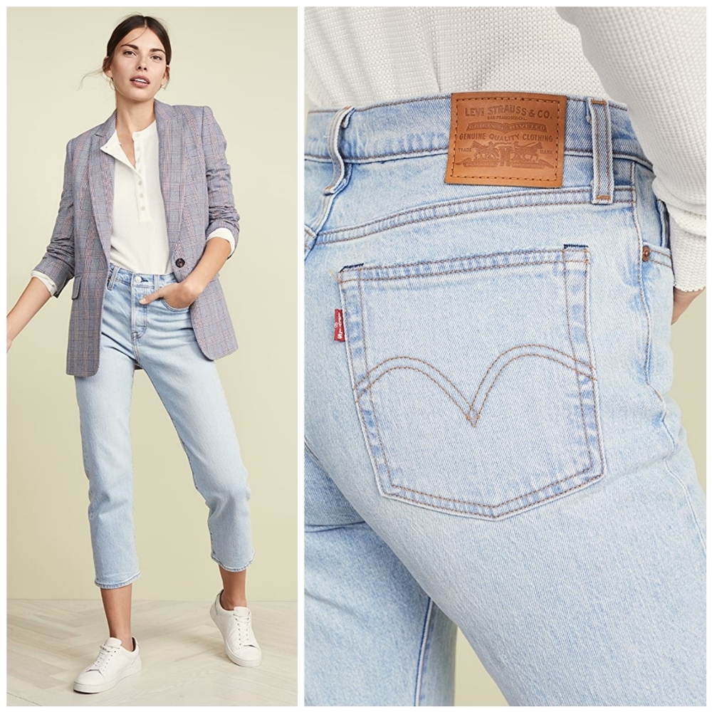 Levi's Wedgie Straight Leg Jeans in Dibs - Picture 3 of 7